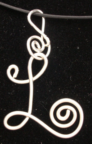LETTER "L" PENDANT