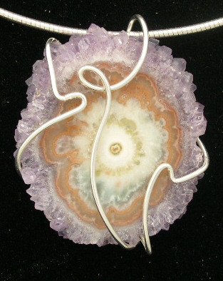 AMETHYST SLICED PENDANT