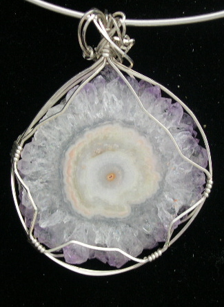 AMETHYST SLICED PENDANT