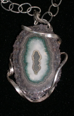 AMETHYST SLICED PENDANT