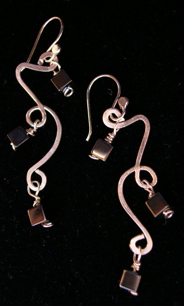 HEMATITE WHIMSICAL EARRINGS