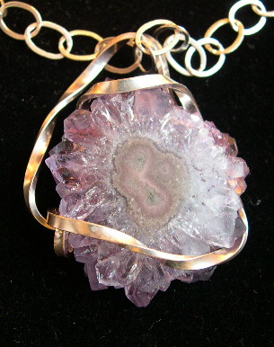 AMETHYST SLICED PENDANT