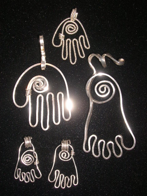 HEALING HANDS AND HEALING FEET PENDANTS