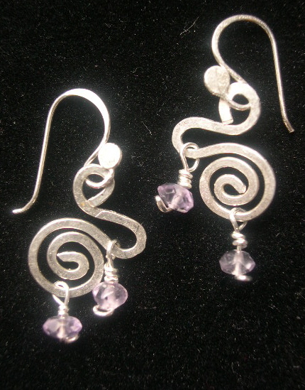 AMETHYST WHIMSICAL EARRINGS