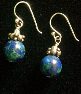 MALACHITE AZURITE EARRINGS