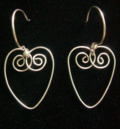 HEART SWIRL EARRINGS