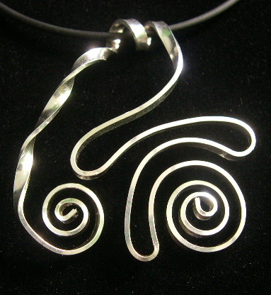 SWIRL DESIGNED PENDANT "BETTER TO SEE YOU WITH"