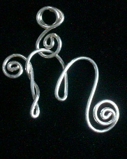 LETTER "M" PENDANT