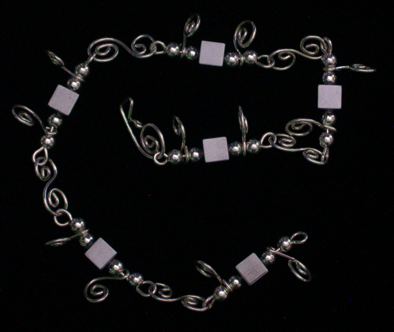 HEMATITE ANKLET