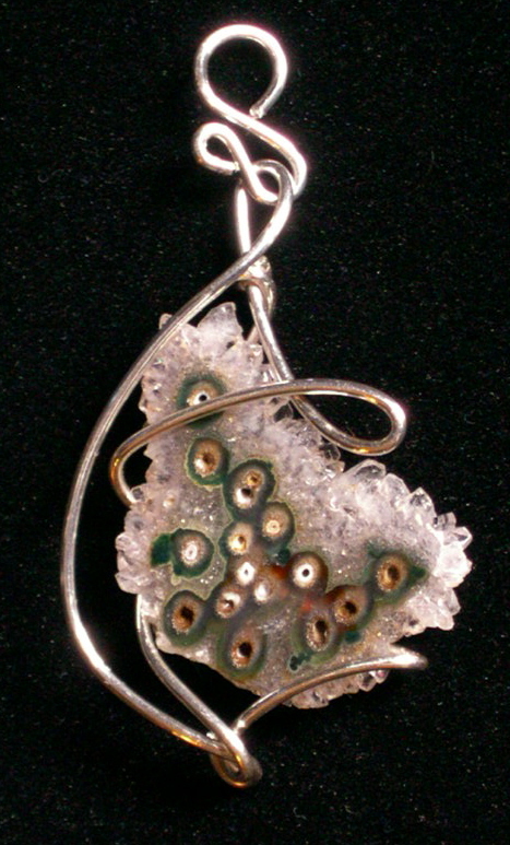 CRYSTAL QUARTZ SLICED PENDANT