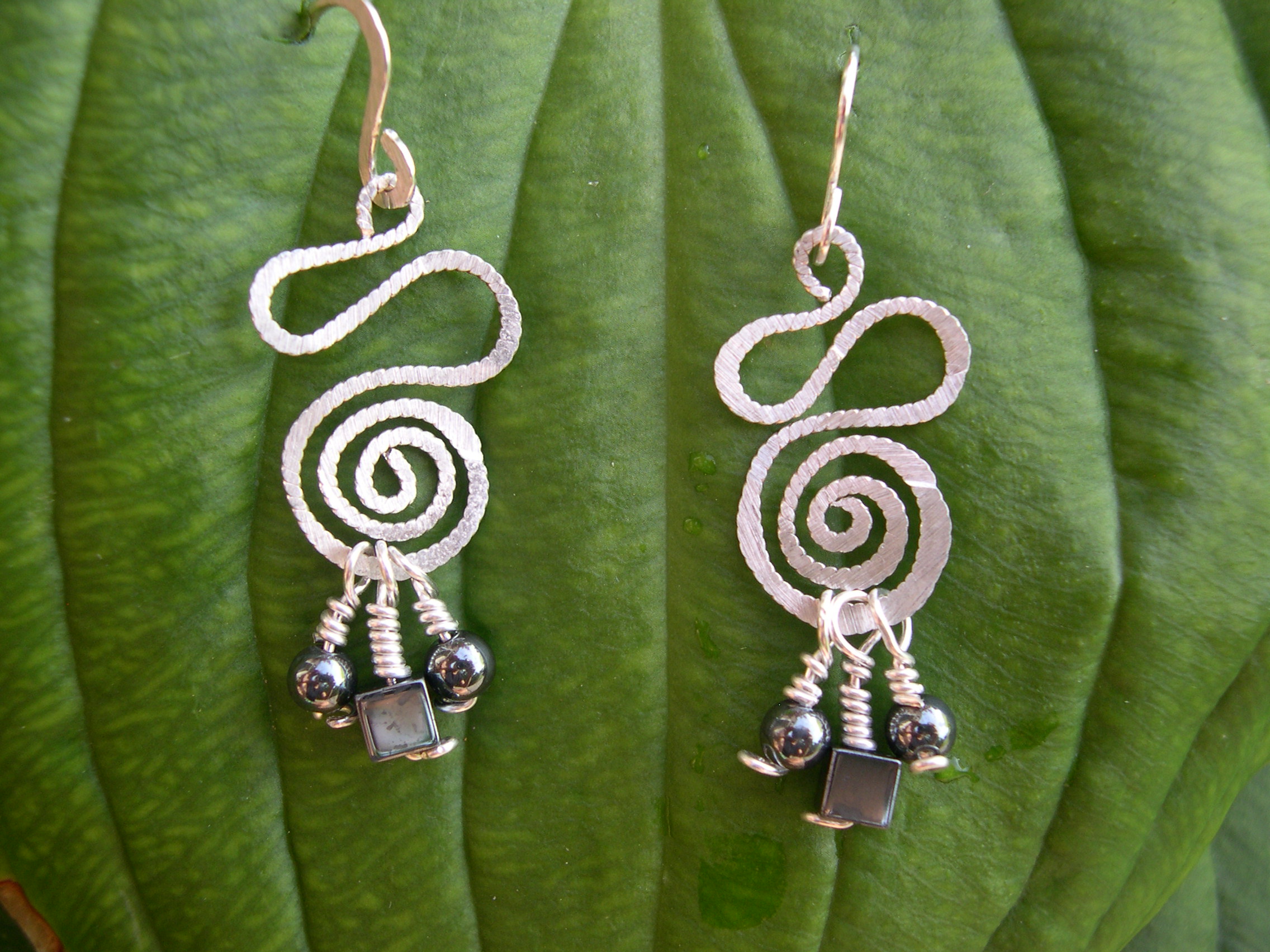 HEMATITE WHIMSICAL EARRINGS