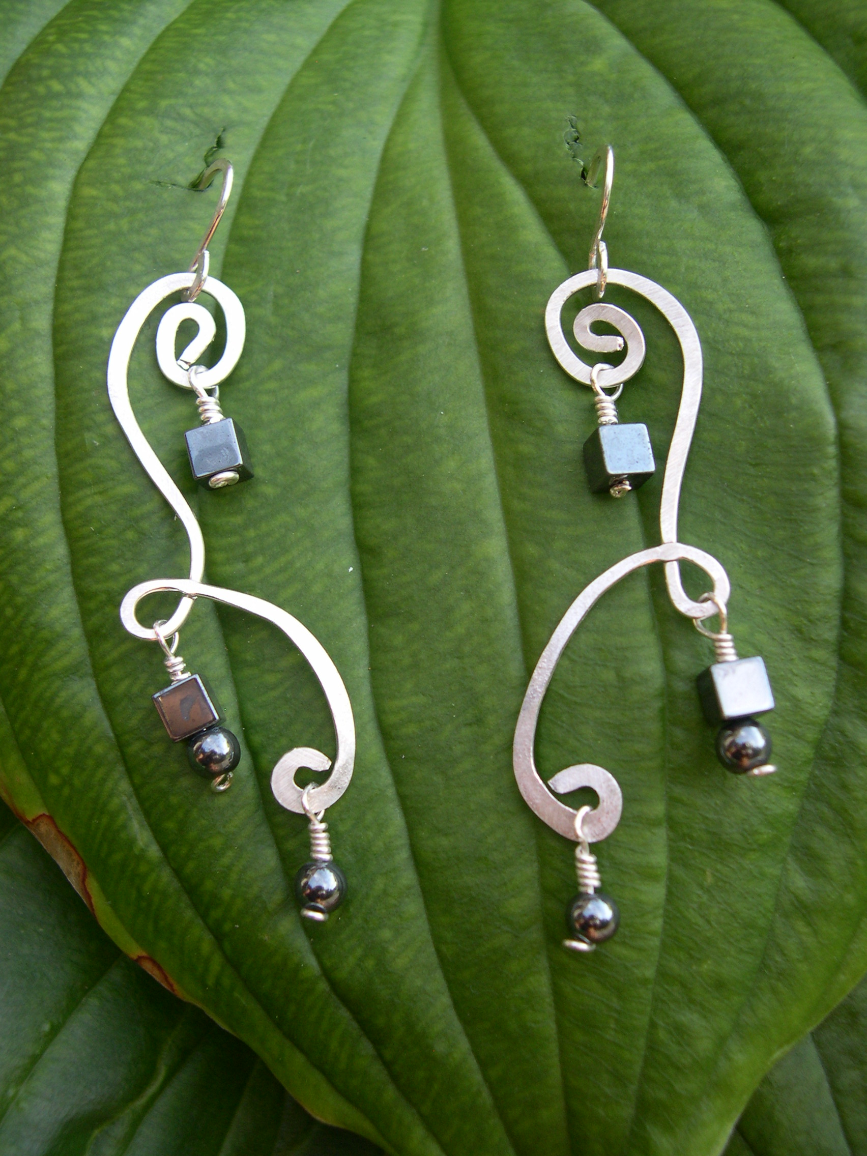 HEMATITE WHIMSICAL EARRINGS