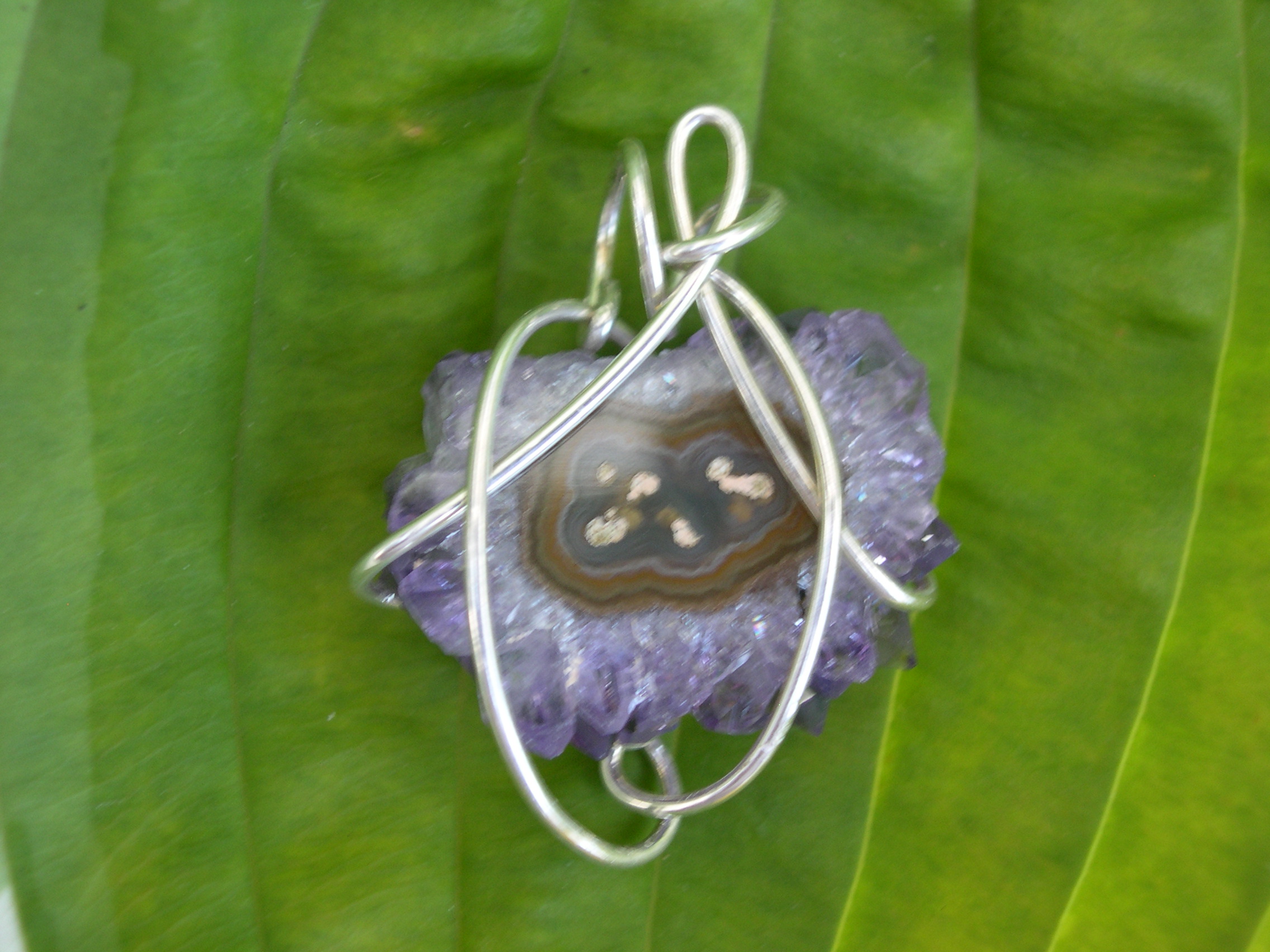 AMETHYST SLICED PENDANT