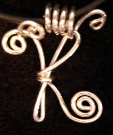 LETTER "K" PENDANT
