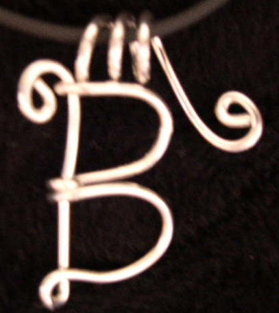 LETTER "B" PENDANT
