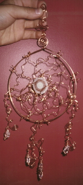 AMETHYST SLICED DREAM CATCHER